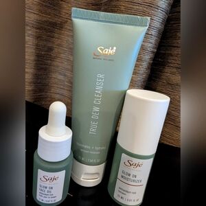 Sage Skin Care Travel Size, True dew Cleanser, Glow On Moisturizer & Face Oil